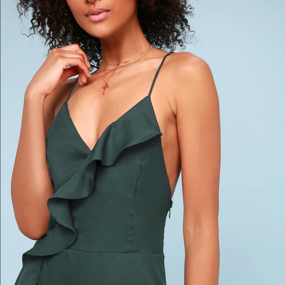 Lulus Ruffled Maxi Dress - Picture 2 of 4